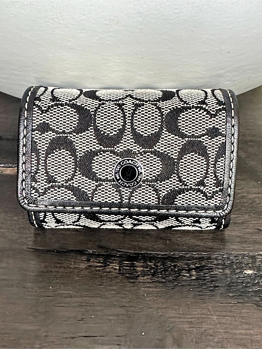 Coach Signature Logo Classic Contact Lens Case